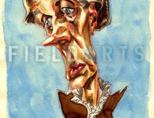Illustration Caricature de Virginia Woolf