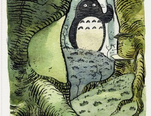 Thierry Martin. Hommage Miyazaki (Totoro)
