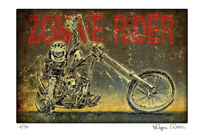 ZOMBIE RIDER_60x40cm